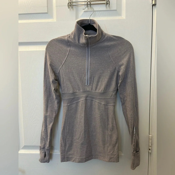 Lululemon half zip light lavender shirt top long sleeve - Picture 1 of 4